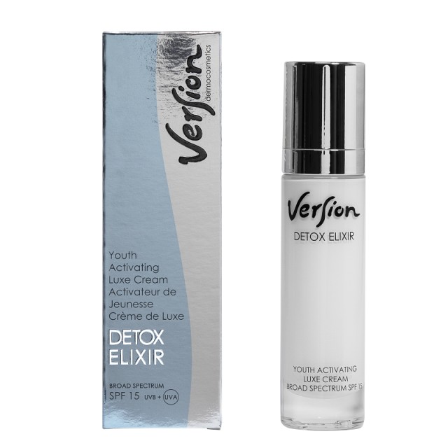 Version Detox Elixir SPF15 Αντιρυτιδική Κρέμα Προσώπου με Αντιοξειδωτική Δράση 50ml