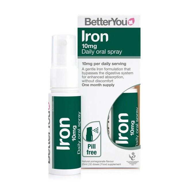 BetterYou Iron 10 Daily Oral Spray Συμπλήρωμα Σιδήρου 25ml