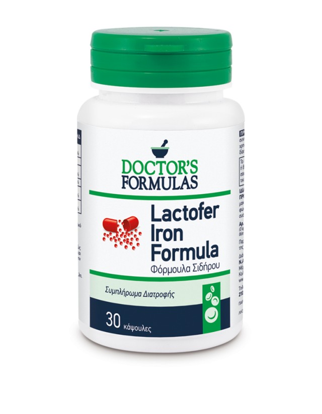 Dr Formula Lactofer Iron Formula Φόρμουλα Σιδήρου 30 Caps