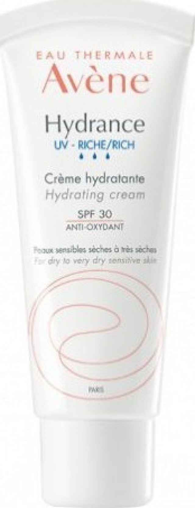 Avene Hydrance Creme Rich SPF30 Anti - Ossidante Ενυδατική Αντι - Οξειδωτική Κρέμα Για Ξηρό - Ευαίσθητο Δέρμα 40ml