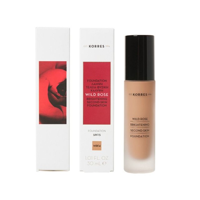 Korres Foundation Make Up Άγριο Τριαντάφυλλο SPF15 WRF4, 30ml