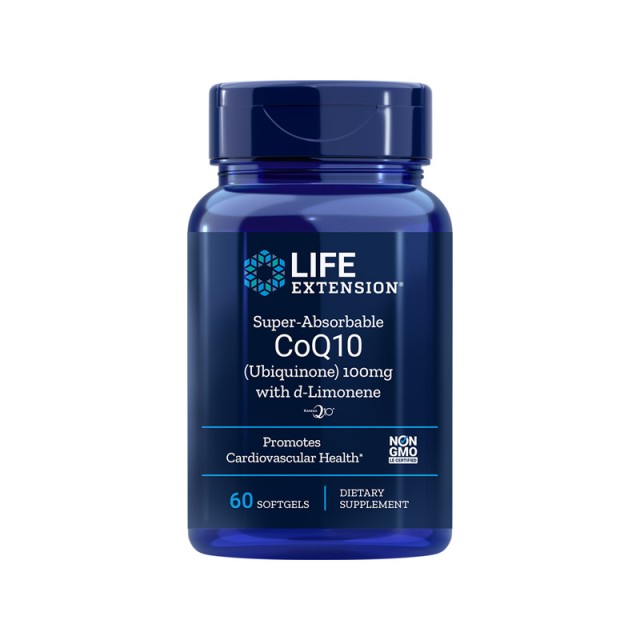 Life Extension Super-Absorbale CoQ10 D-Limon 100mg 60 Caps