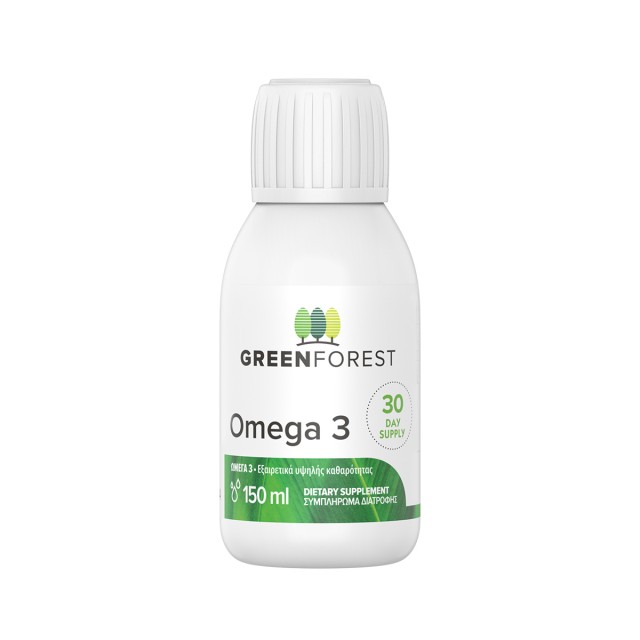 Green Forest Adults Omega 3 Εξαιρετικά Υψηλής Καθαρότητας με Γεύση Λεμόνι 150ml