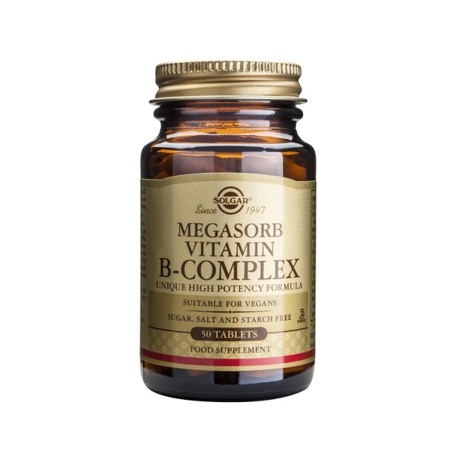 Solgar Megasorb Vitamin B-Complex 50 ταμπλέτες