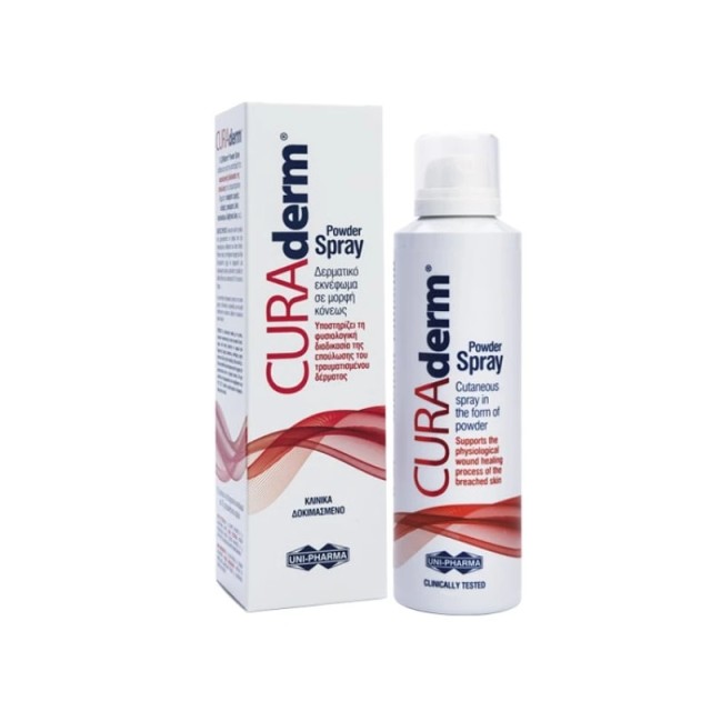 Uni-Pharma CURAderm Powder Spray 125ml