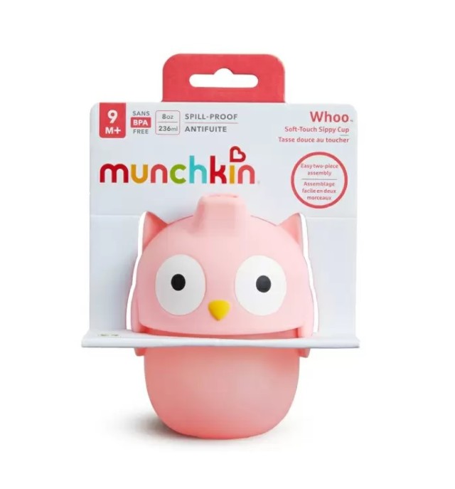 Munchkin Εκπαιδευτικό Ποτηράκι Owl Soft Touch Sippy Cup 230ml