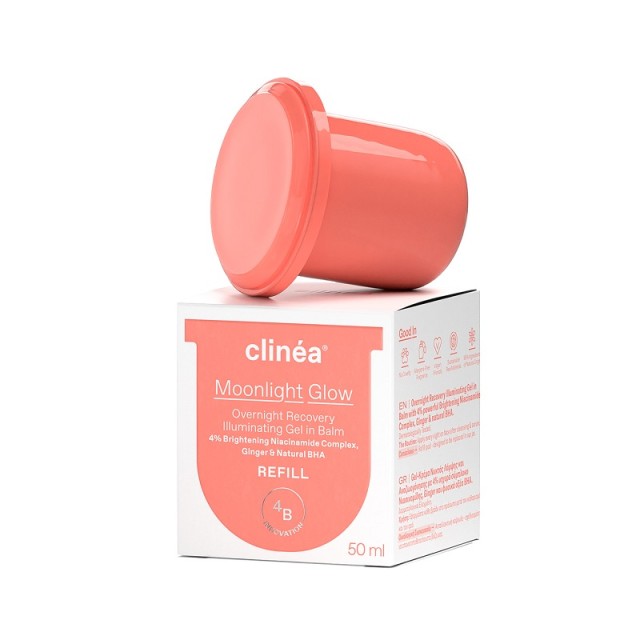 Clinéa Moonlight Glow Refill  Gel Κρέμα Νύχτας Λάμψης και Αναζωογόνησης 50ml