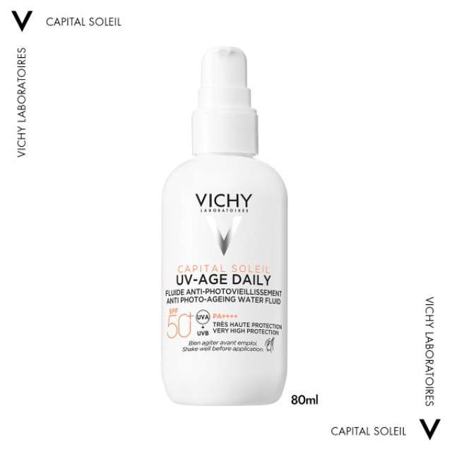 Vichy Capital Soleil UV-AGE Αντηλιακό Προσώπου κατά της Φωτογήρανσης SPF50+ 80ml