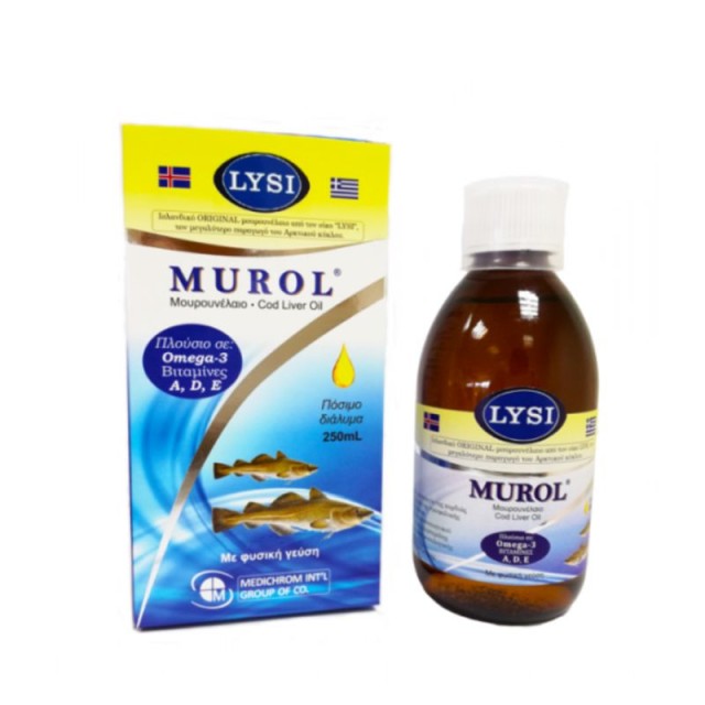 Medichrom Murol Μουρουνέλαιο με Φυσική γεύση 250ml