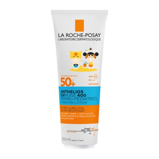 La Roche-Posay Anthelios UVMUNE 400 Dermo-Pediatrics Hydrating Lotion SPF50+ Ενυδατικό Αντηλιακό Γαλάκτωμα για το Ευαίσθητο Παιδικό Δέρμα 250ml