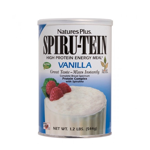 Natures Plus Spiru-Tein High-Protein Energy Meal Χωρίς Γλουτένη με Γεύση Βανίλια 544gr