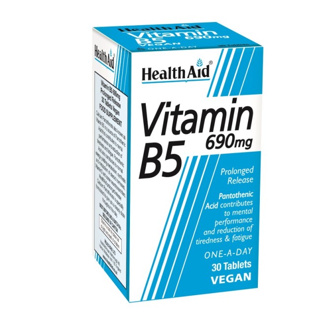 Health Aid Vitamin B5 690mg 30 ταμπλέτες