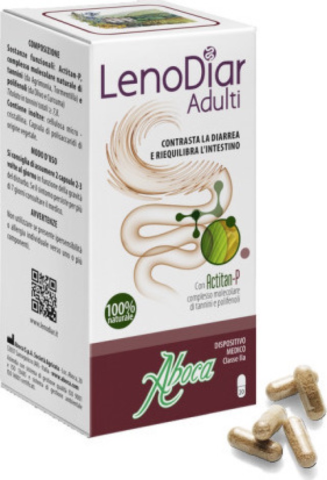 Aboca Lenodiar Adult για τη Διάρροια 20 Capsules