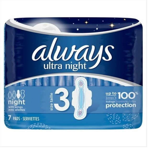 Always Night Ultra Σερβιέτες με Φτερά Μέγεθος 3 7τμχ