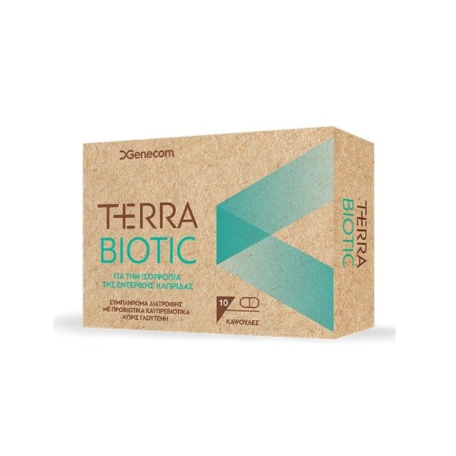 Genecom Terra Biotic με Προβιοτικά και Πρεβιοτικά 10 κάψουλες