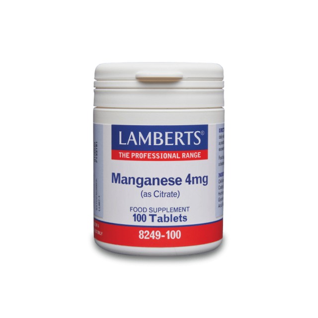 Lamberts Manganese 4mg as Citrate 100 ταμπλέτες