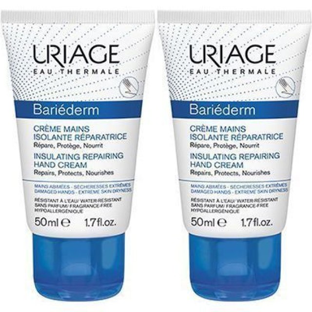 Uriage Promo Bariederm Repairing Hand Cream, Κρέμα Χεριών 2x50ml