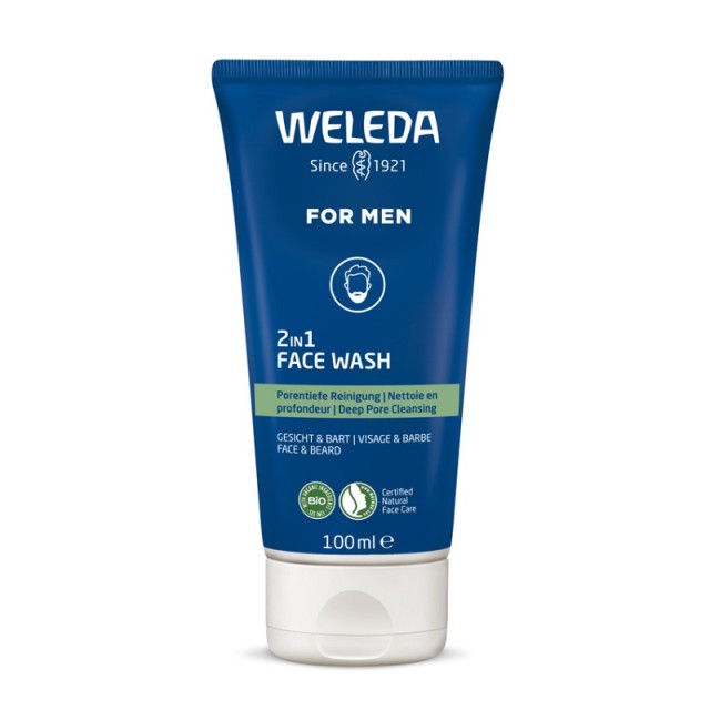 Weleda For Men 2 in 1 Face Wash Καθαρισμός Προσώπου για τον Άνδρα 100ml