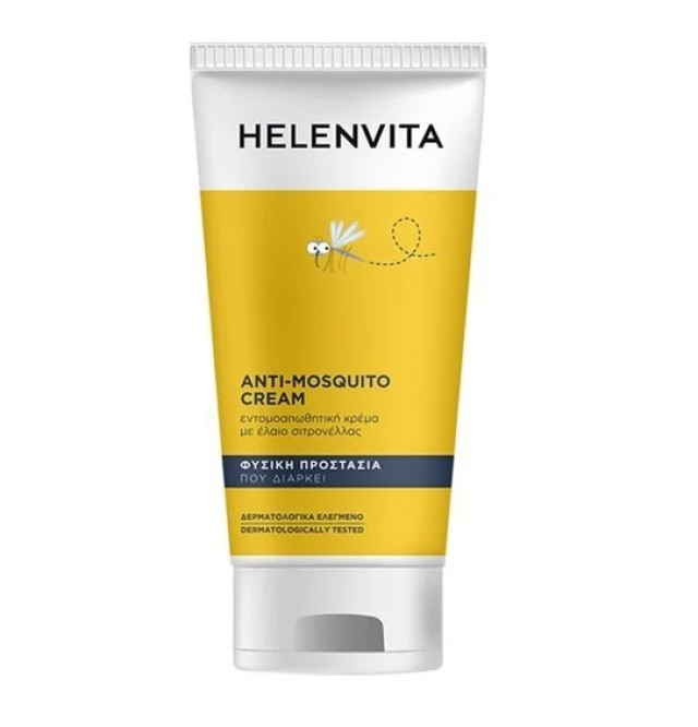 Helenvita Anti-Mosquito Cream, Εντομοαπωθητική Κρέμα με Έλαιο Σιτρονέλας 150ml