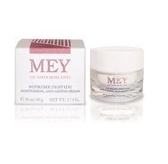 Mey Supreme Peptide 24ωρη Κρέμα Προσώπου & Λαιμού με Υαλουρονικό Οξύ για Ενυδάτωση, Αντιγήρανση & Ανάπλαση 50ml