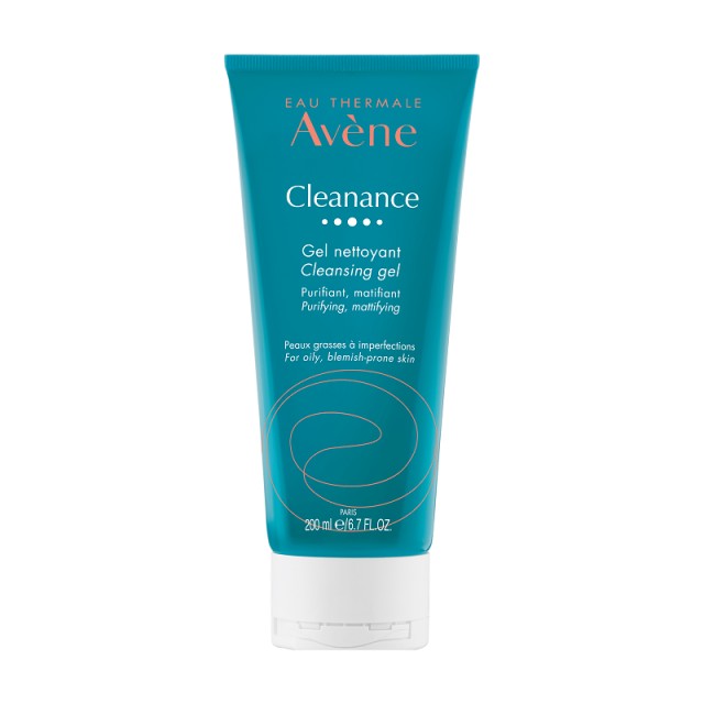 Avene Cleanance Gel Nettoyant, Τζελ Προσώπου & Σώματος για Λιπαρές Επιδερμίδες με Ατέλειες 200ml