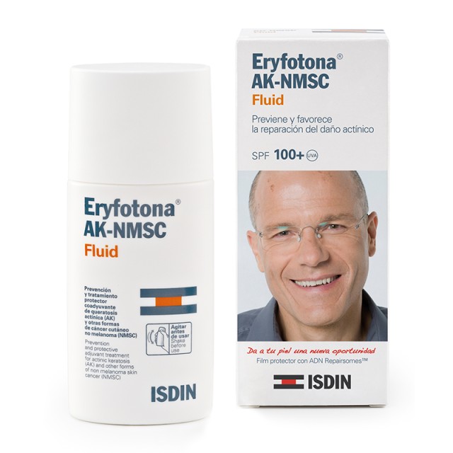 ISDIN Eryfotona AK-NMSC Fluid Αντηλιακό Προσώπου που Προλαμβάνει & Διορθώνει τις Ακτινικές Βλάβες 50ml