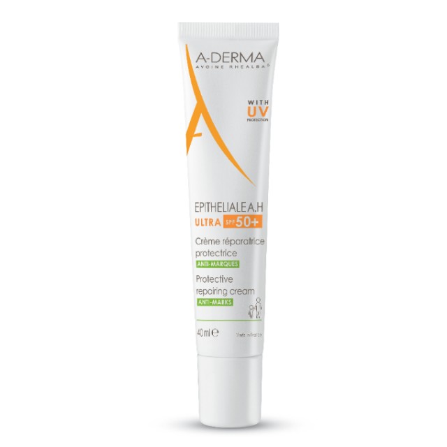 A-Derma Epitheliale A.H. Ultra SPF50+ Προστατευτική Επανορθωτική Κρέμα Κατά των Σημαδιών, 40ml