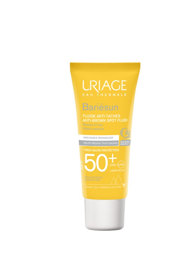 Uriage Bariesun Anti-Brown Spot Fluid Spf50+ Αδιάβροχη Αντηλιακή Λοσιόν Προσώπου Κατά Των Καφέ Κηλίδων  40ml