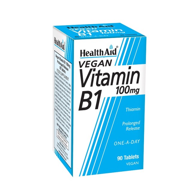 Health Aid Vitamin B1 100mg Συμπλήρωμα Διατροφής για το Νευρικό Σύστημα 90 ταμπλέτες