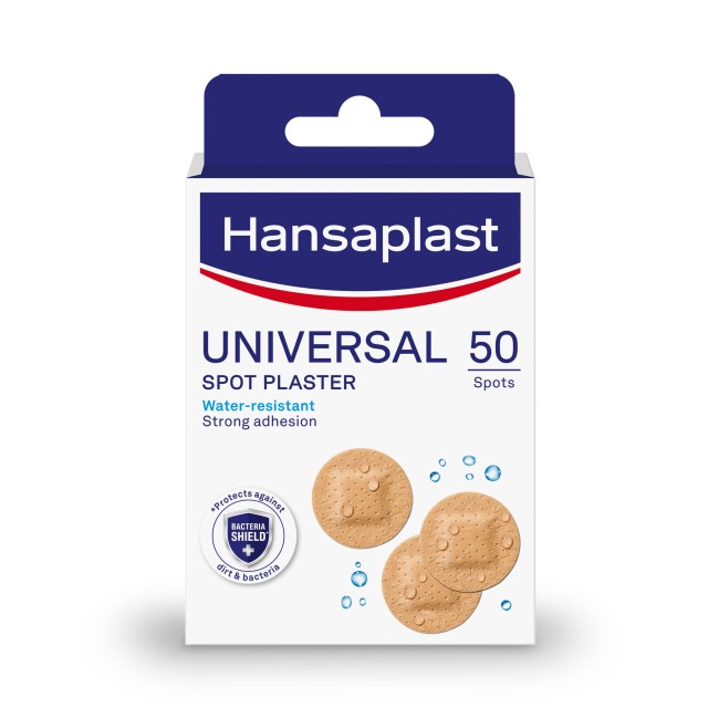 Hansaplast Universal Round Strips 50τμχ Στρογγυλά Επίθεμα Ανθεκτικό στο Νερό