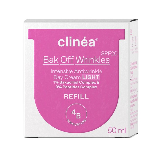 Clinéa Refill Κρέμας Ημέρας Bak Off Wrinkles Light SPF20 50ml