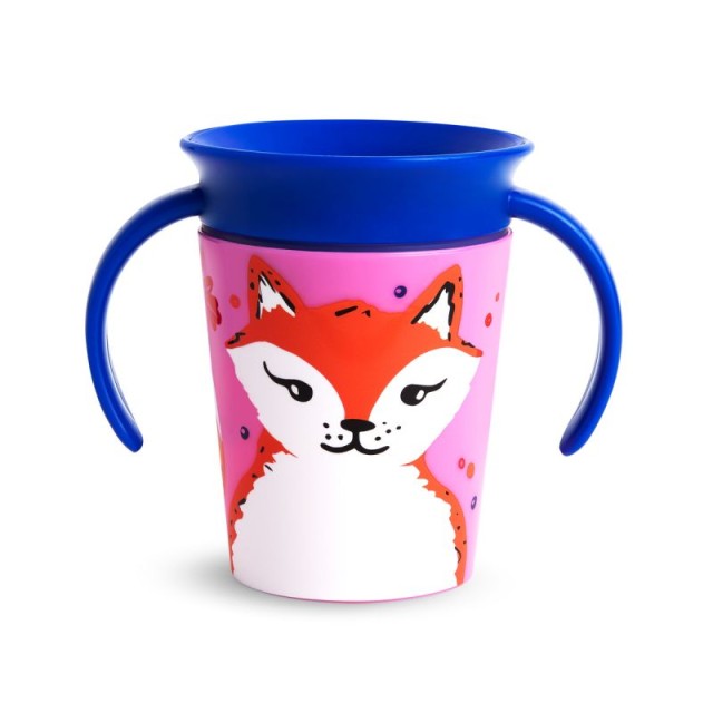 Munchkin Miracle 360° Trainer Cup 6m+ Fox Εκπαιδευτικό Κύπελλο με Λαβές Αλεπού, 177ml