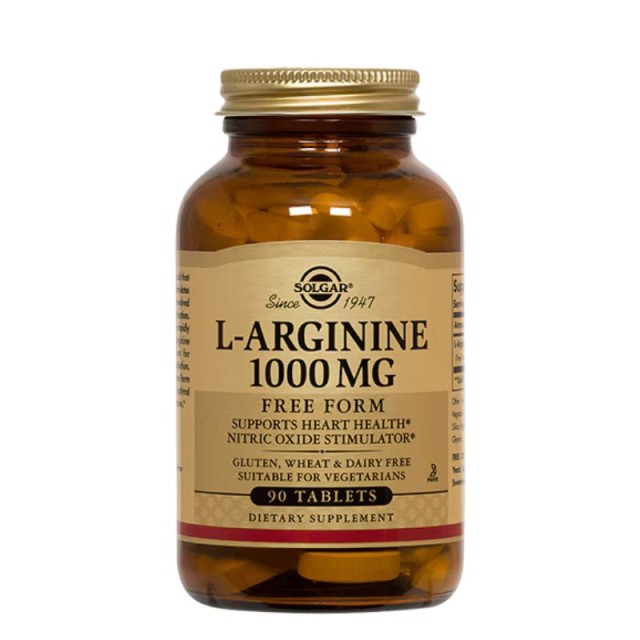 Solgar L-Arginine 1000mg 90 ταμπλέτες