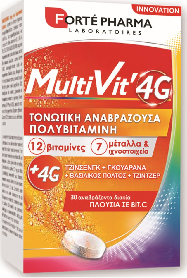 Forte Pharma MultiVit 4G 4gr 30 αναβράζοντα δισκία