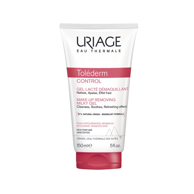 Uriage Tolederm Control Make-Up Removing Milky Gel Γαλάκτωμα Ντεμακιγιάζ 150ml