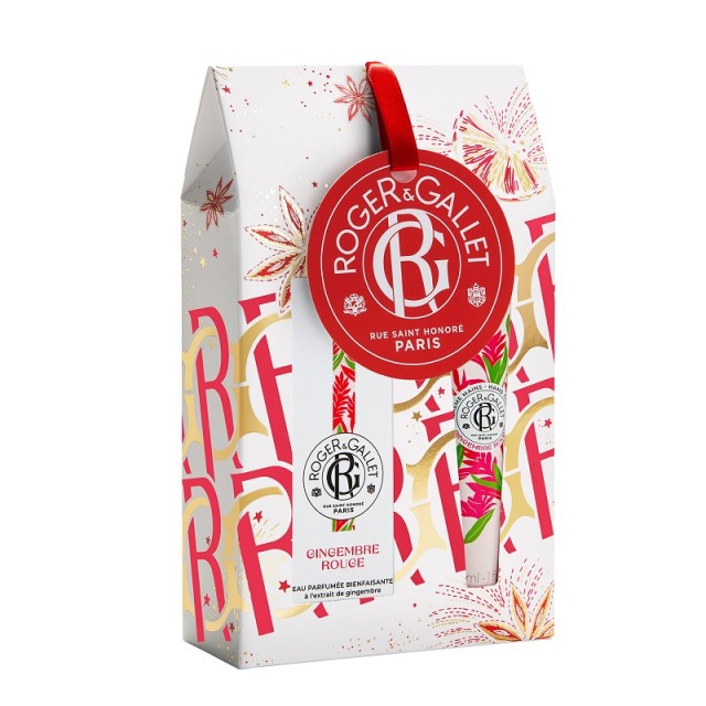 Roger&Gallet Promo Pack Gingembre Rouge Eau Parfumée Bienfaisante Εορταστικό Set Γυναικείο Άρωμα 30ml & Κρέμα Χεριών 30ml