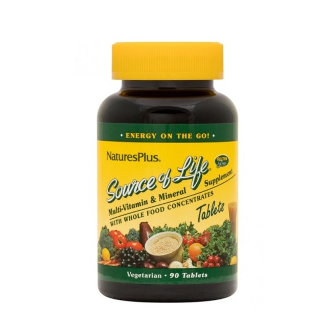 Natures Plus Source of Life Multi-Vitamin & Mineral Supplement 90 Ταμπλέτες