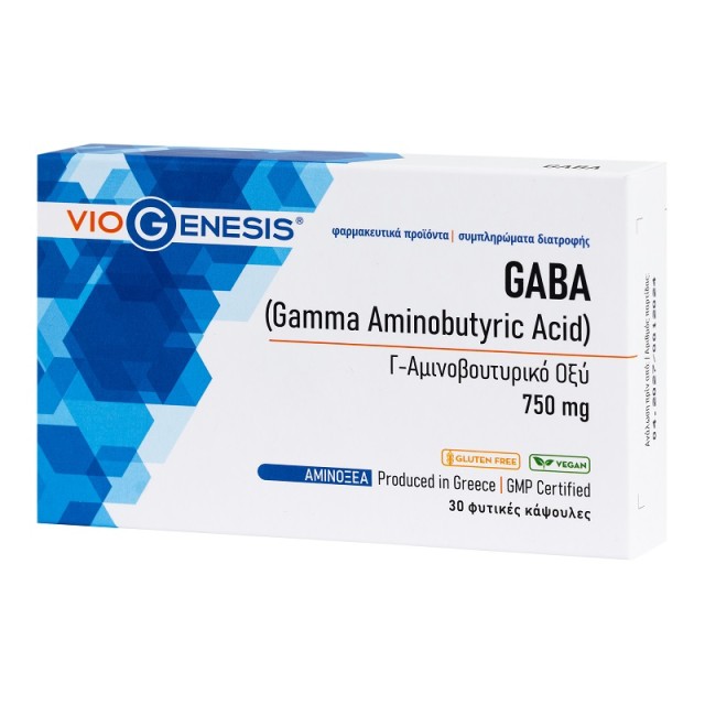 VioGenesis GABA 750mg 30 φυτικές κάψουλες