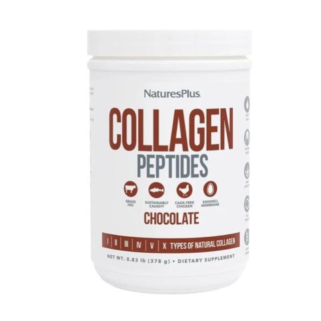 Natures Plus Collagen Peptides Powder Chocolate 378g