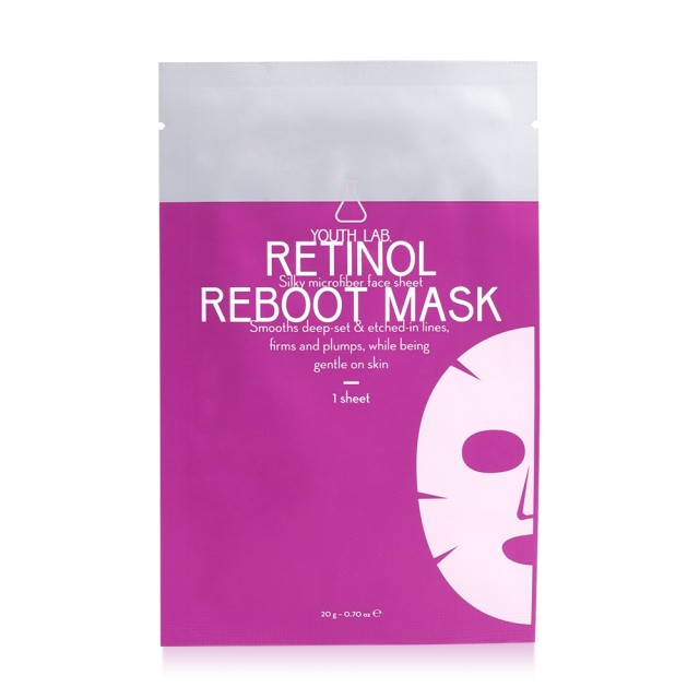 Youth Lab. Retinol Reboot Sheet Mask, Υφασμάτινη Μάσκα Νυκτός για Σύσφιξη & Λείανση Ρυτίδων 1τμχ