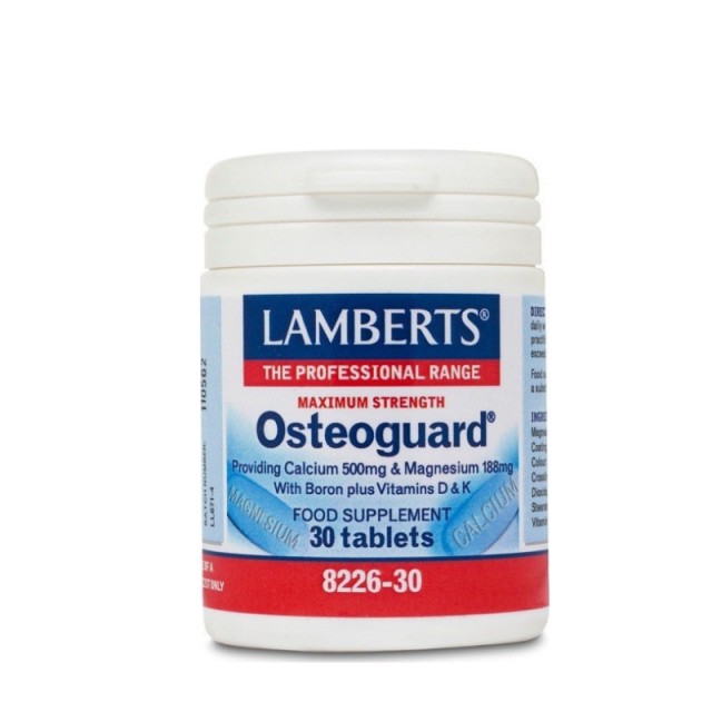 Lamberts Maximum Strength Osteoguard wih Boron plus Vitamins D & K 30 ταμπλέτες