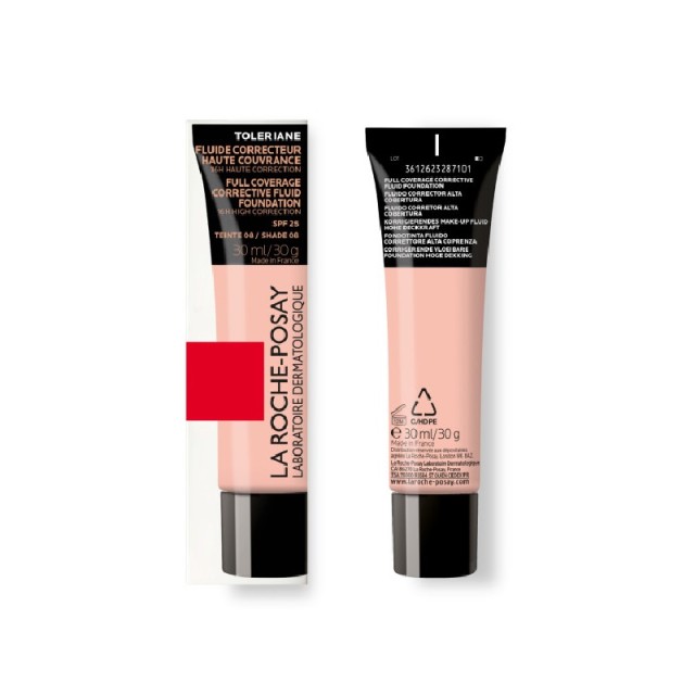 La Roche-Posay Toleriane Full Coverage Corrective Fluid Foundation No.8 για Άμεση & Πολύ Υψηλή Κάλυψη 30ml