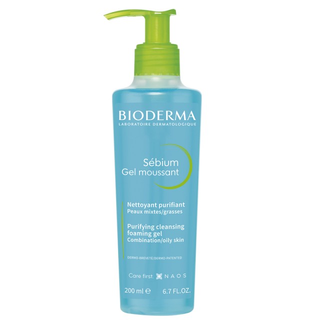 Bioderma Sebium Gel Moussant Απαλό Αφρίζον Gel Καθαρισμού 200ml