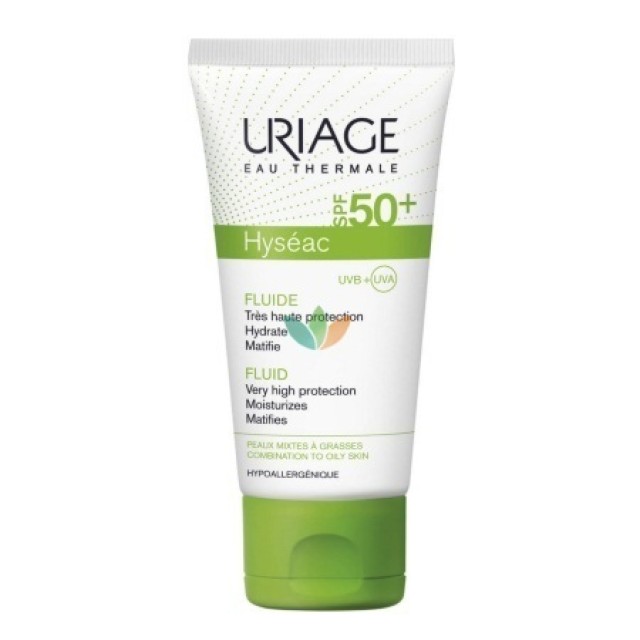 Uriage Hyseac SPF50+ Fluid Ενυδατική Κρέμα Για Μικτή/Λιπαρή Επιδερμίδα 50ml