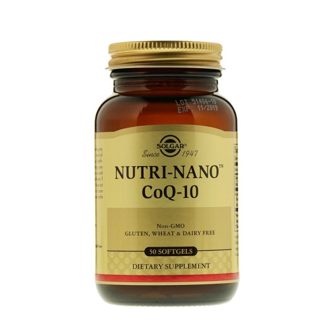 Solgar Nutri-Nano CoQ10 3.1x 50 μαλακές κάψουλες