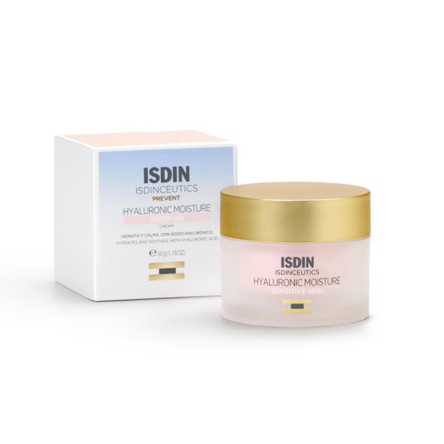 Isdin Isdinceutics Hyaluronic Moisture Sensitive Ενυδατική Κρέμα Προσώπου για Ευαίσθητο Δέρμα 50gr