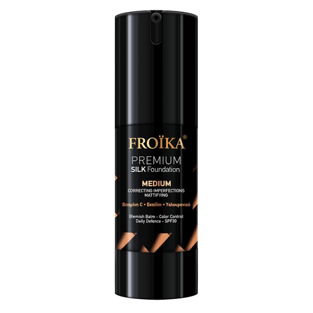 Froika Premium Silk Liquid Make Up SPF30 Απόχρωση Medium 30ml