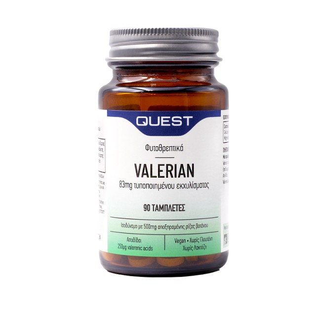 Quest Valerian 83mg Extract 90tabs