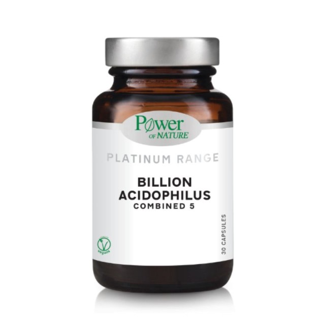 Power Of Nature Platinum Range Billion Acidophilus Combined 5 Προβιοτικά 30 κάψουλες