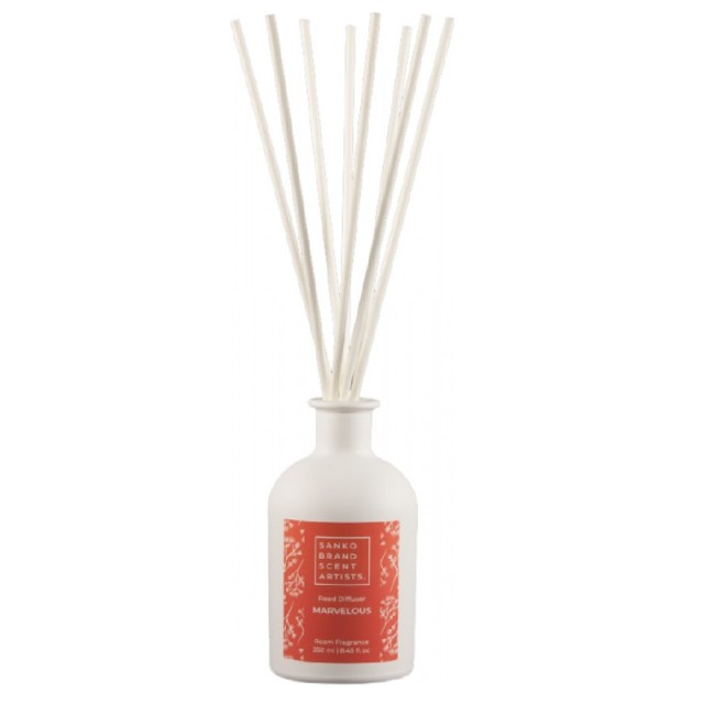 Sanko Reed Diffuser Marvelous Αρωματικό Χώρου 250 ml & Sticks